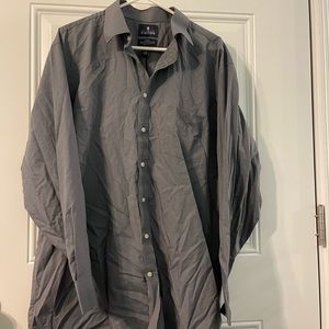Stone gray mens dress shirt